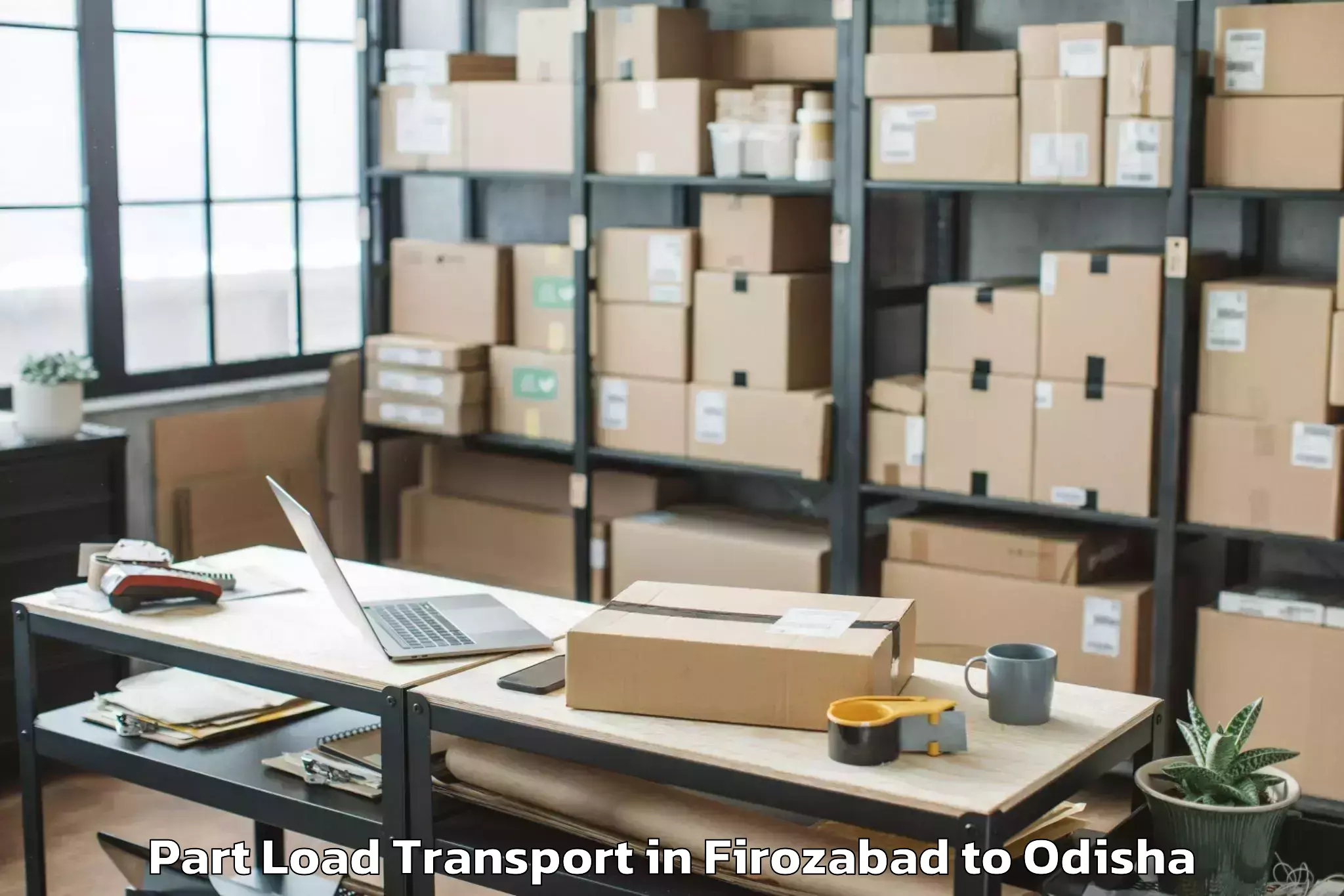 Reliable Firozabad to Balimela Part Load Transport